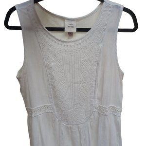 Knox Rose summer white lace blouse size M